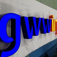 Letras de Canal Metálicas con Caja de Luz 3D, Letras LED para Publicidad Exterior