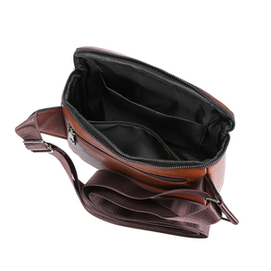 Sacoche bandoulière de luxe en cuir PU pour homme, multi-poches, style mode, pour voyage - Product Image 6