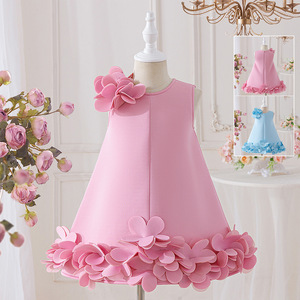 Nuevo Vestido de Niña de Flores para Fiesta de Cumpleaños, Primera Comunión, Boda, Ropa Infantil, Vestido de Fiesta para Niña - Product Image 3