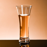 Gobelet en plastique acrylique transparent de 300 ml, anti-chute, design minimaliste, pour restaurant, bar, jus, lait, thé