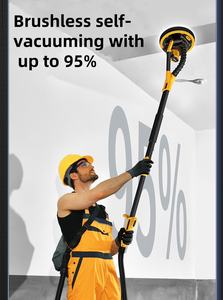 <span class=keywords><strong>Ponceuse</strong></span> murale électrique intelligente 220V pour bricolage, 215mm, sans poussière, machine à polir les surfaces, outil de ponçage à 360° pour <span class=keywords><strong>béton</strong></span> sec par vibration - Product Image 5