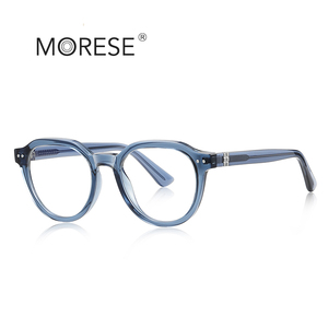 Occhiali da vista Morese 2228 TR90 con montatura a inserto, da <span class=keywords><strong>uomo</strong></span>, stile letterario, con protezione dalla luce blu e UV, lenti trasparenti, per computer - Product Image 3