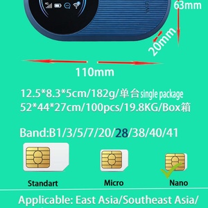 Router Inalámbrico Universal VEMO U10S+ Pro 4G WiFi 6 Hotspot, Router 4G LTE con SIM, U10S Pro - Product Image 5