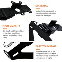 Support de plaque d'immatriculation moto en aluminium à angle réglable pour Yamaha MT-07 2025 – Accessoires stables pour cadre court – Garantie 1 an