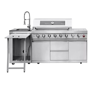 Estructura Modular Integrada para Barbacoa y Cocina en Patio, para Cocinas Exteriores Integradas y Jardines, Diseño Modular Personalizable - Product Image 1