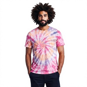 Custom Printed Embroidery Men's 180GSM Heavy Cotton T-Shirt Unisex 100% Cotton Plain Knitted Fabric Men's Blank T-Shirt for Men - Product Image 1