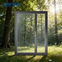 Puertas Francesas Modernas A86slim de Madera Revestida de Aluminio, Vidrio Low-E, Clasificación Energy Star, Aislamiento Acústico para Cocina y Dormitorio, Construcción Ecológica