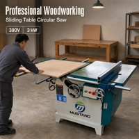 Scie à table coulissante pour le travail du bois Mustang MJ113TB, scie circulaire, lame maximale de 405 mm, scie à panneaux pour l'usine de meubles, coupe du bois
