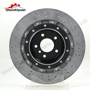 Disque de frein en céramique carbone avant 410 mm * 38 mm Arrière 390 mm * 32 mm R20 R21 R22 pour Ford Fiesta Mini Cooper <span class=keywords><strong>Chevrolet</strong></span> Cruze Peugeot - Product Image 6