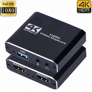 Grosir 4k menangkap kartu usb 3.0-Kartu Pengambilan Video untuk Streaming Langsung, 1080P 4K USB 3.0 HDMI Video Capture Card Switch Game untuk Kotak Rekaman PS4 Xbox
