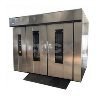 Four électrique commercial à 4 niveaux et 8 plateaux, four de boulangerie industriel avec vapeur et fermentation pour les volumes élevés