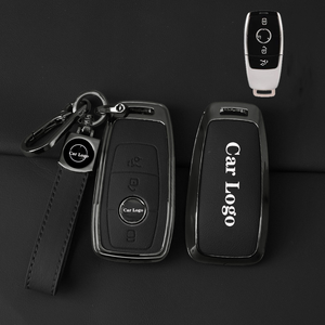 Étui de <span class=keywords><strong>protection</strong></span> pour clé de voiture en alliage de zinc et cuir de haute qualité, personnalisable avec logo, pour clé <span class=keywords><strong>Mercedes</strong></span> Benz - Product Image 6