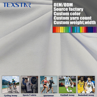 Tissu tricoté interlock en polyester pour impression par sublimation, idéal pour les textiles de maison, les vêtements, les robes, les survêtements et les chemises