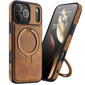 <span class=keywords><strong>Coque</strong></span> de téléphone magnétique avec support anneau métallique personnalisable en usine pour <span class=keywords><strong>iPhone</strong></span> 17 Pro Max, 17 Pro, 17 avec béquille - Product Image 1