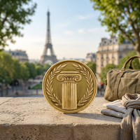 Moneda Conmemorativa Personalizada con Forma a Medida, de Aleación de Zinc, Baño de Oro y Plata, 3D, Recuerdo Coleccionable, Regalo con Logotipo Personalizado