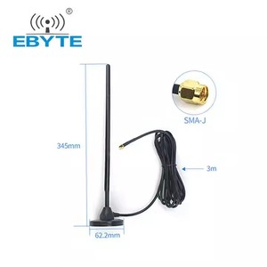 Antena Ebyte ODM TX230-TB-300 con Base Magnética Fuerte, 5.0dBi, 50Ω, 230MHz, Varilla de Cobre y Ventosa - Product Image 3