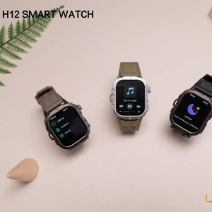นาฬิกาสมาร์ทวอทช์ H12 สไตล์สปอร์ต สำหรับโทรออก วัดความดันโลหิต วัดออกซิเจนในเลือด วัดอัตราการเต้นของหัวใจ ตรวจสอบการนอนหลับ ดูแลสุขภาพ รองรับ Android หน้าจอ IPS สายยาง - Product Image 4