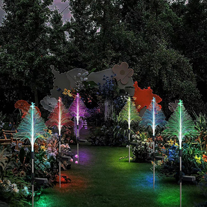 Nhà máy nóng bán năng lượng mặt trời Cây giáng sinh Đèn ngoài trời không thấm nước trang trí bầu không khí sân vườn ánh sáng - Product Image 2