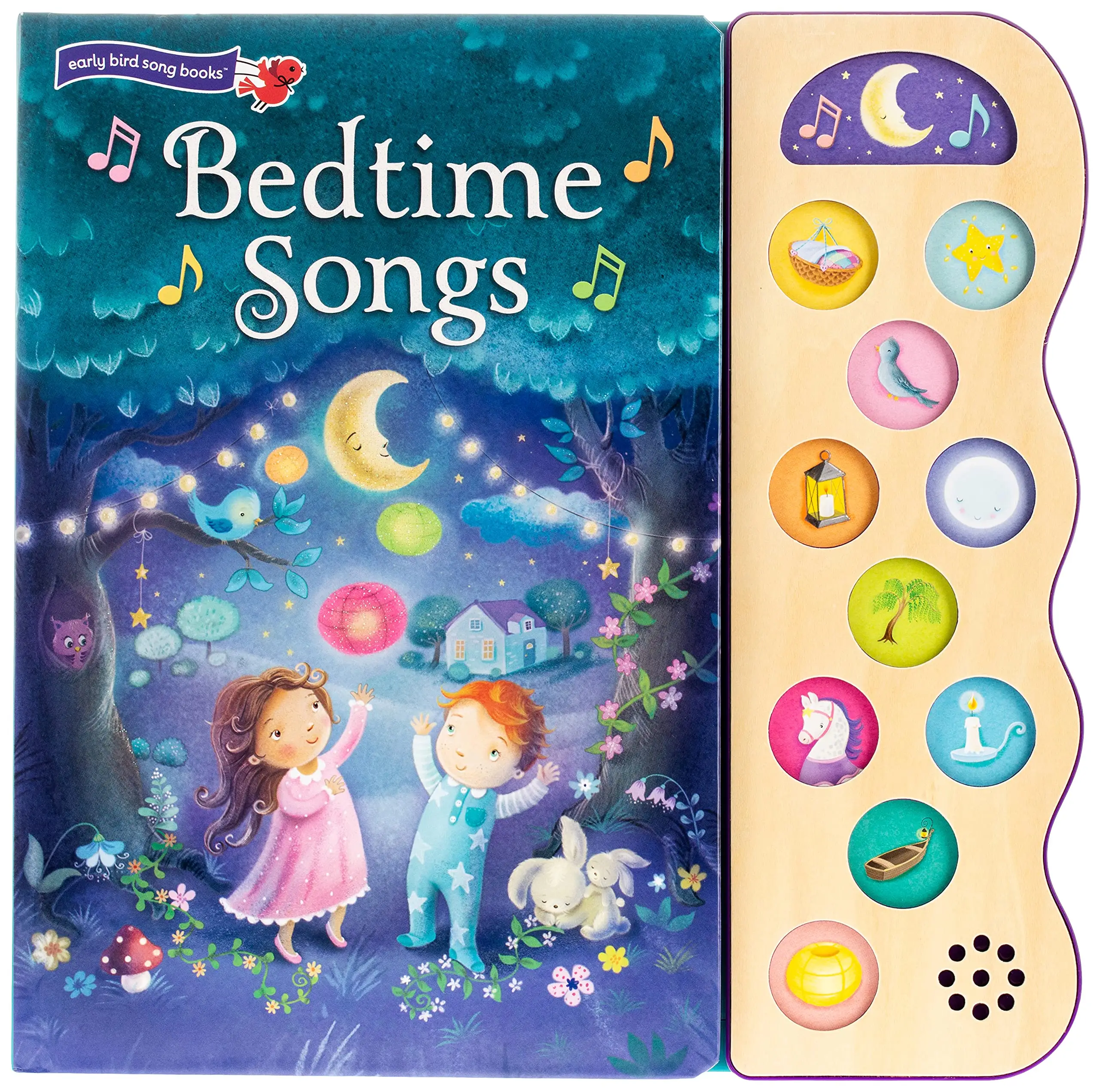 Buku suara anak-anak interaktif lagu tidur kustom buku Audio tombol tekan bahasa Inggris buku bicara