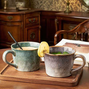 Chinese Manufacturer Gradient Color Eco-friendly Stoneware Ceramic Mug High Quality Food Safe Reusable Dishwasher Microwave Safe - Product Image 1