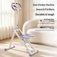 Nouvelle Machine à Monter les Escaliers Pliable Transfrontalière PPJ007 pour Usage Domestique avec Barres d'Appui ; Appareil d'Entraînement Incliné d'Aérobic Intérieur Fabriqué
