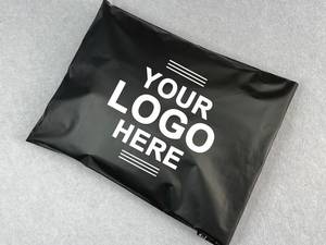 Nhựa vận chuyển túi màu đen tự dính số lượng lớn gói tùy chỉnh gửi thư Pouch bưu kiện túi với in - Product Image 2