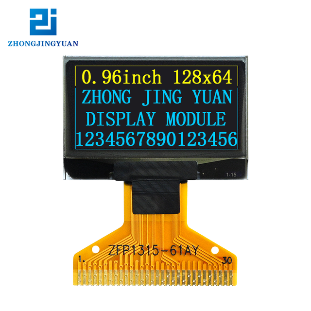 0.96 inch OLED display module 128x64 driver IC is SSD1315 SPI/IIC interface Monochrome oled display
