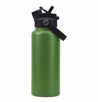 Botol Air Stainless Steel 1000ml dengan Logo Custom, 32 oz, Dinding Ganda, Vakum, untuk Memancing, Bepergian, dan Olahraga Luar Ruangan