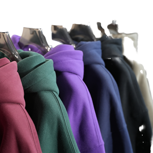 Sudadera con capucha estampada de algodón/poliéster transpirable respetuoso con el medio ambiente con logotipo personalizado para hombre, sudadera gráfica informal de 410GSM para otoño - Product Image 2