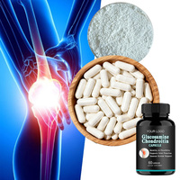 Capsules végétaliennes pour le soulagement des articulations, complément articulaire pour adultes avec curcuma, glucosamine, chondroïtine, soutien anti-inflammatoire, densité osseuse