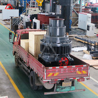Concasseur à cône à ressort série PY, marque Xinhai, moteur AC, capacité 75-480 t/h, pour minerai de fer, minerai de cuivre, granit, construction et fabrication