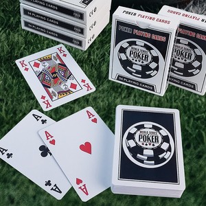 ไพ่โป๊กเกอร์เวิลด์ซีรีส์ 54 ใบ พลาสติกกันน้ำ แบบพกพา สำหรับเกมไพ่ - Product Image 4