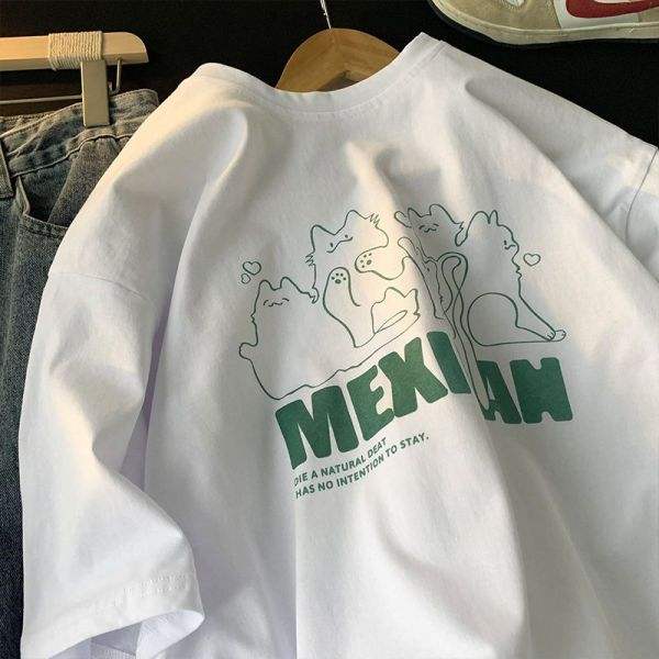 2025 High Quality Men's Fashion Designer T-shirt Trendy Loose Printed Knitted Casual Sports Shirt New Style Oversized Fit