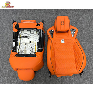 2 piezas B estilo cuero asiento aduanas hacer Color naranja para Mercedes Benz Clase G W464 G500 AMG G63 G550 2019-2024 - Product Image 6