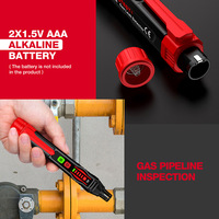Detector de Fugas de Gas Portátil de Alta Precisión Habotest HT59A con Pantalla LED, Alarma Sonora Automática, Alerta de Batería Baja, Monóxido de Carbono