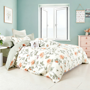 Nouvelle Parure de Couette en Coton à Motifs Végétaux de Style Européen Écologique 3 Pièces 200TC Livraison Rapide - Product Image 5