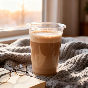 Gobelets à café transparents en plastique PET imprimés personnalisés populaires de 12 oz et 16 oz pour boissons à emporter - Product Image 3