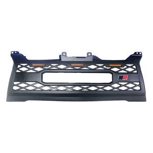 Parrilla Delantera para Toyota Hiace 14-19, Estilo GR, LED, Parachoques Delantero de Plástico ABS Negro con Etiqueta Roja - Product Image 4