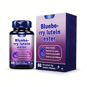 Compresse Premium di Mirtillo con Luteina Esterizzata, Integratori Antiossidanti per la Cura degli Occhi per Adulti, Non Adatto alle Donne in Gravidanza - Product Image 1