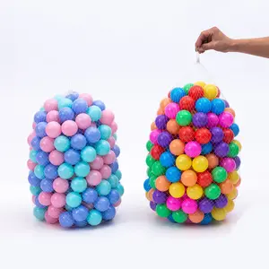 Venta al por mayor de plástico elástico Ocean Ball Kids Pit Balls Play Balls Pool Colorful