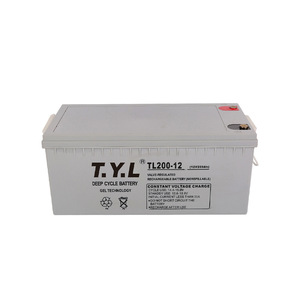 แบตเตอรี่เจลแบบปิดผนึก T.Y.L 12V 200Ah สำหรับระบบกักเก็บพลังงานแสงอาทิตย์ แบตเตอรี่ตะกั่วกรดแบบชาร์จได้ - Product Image 2