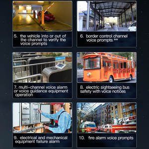 Recordatorio de voz USB Dispositivo de advertencia de audio Emisora de sonido DC6-35V <span class=keywords><strong>RS232</strong></span>/485 TTL Control remoto MP3 9 tonos Sistemas de alarma - Product Image 6