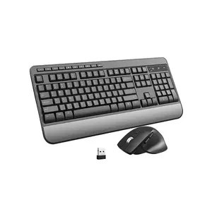 Novo design teclados Bluetooth Office Computador Mouse e Teclado Tamanho completo teclado sem fio ergonômico e mouse combinação