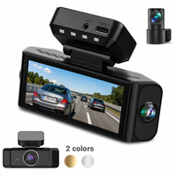 Caméra embarquée 4K IA à 4 canaux et 4 objectifs avec contrôle via application couleur, écran IPS 180°, Wi-Fi, GPS, vision nocturne et enregistrement en boucle