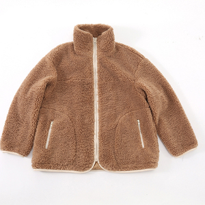 Giacca di Pile da <span class=keywords><strong>Donna</strong></span> <span class=keywords><strong>Oversize</strong></span> con Zip Intera, Capospalla Casual Antivento Imbottito per l'Autunno - Product Image 2