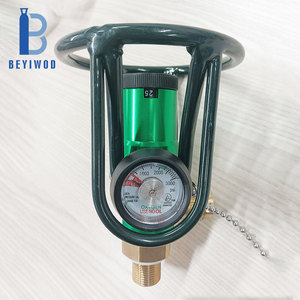 Katup Regulator terintegrasi silinder Gas, oksigen medis 0-8/0-15/0-25L/MIN dengan port pengisian CGA540