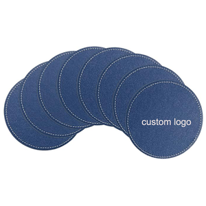 Waterproof Round Leather Drink Coasters for Coffee Table Housewarming Gifts for Home Decor Promotional Items