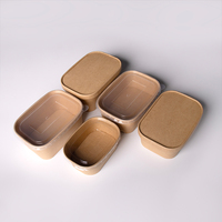 15 Wegwerp Voedselcontainers Meal Prep Set Rechthoekige Kraft Afhaalkartonnen Dozen met Deksels OEM Aangepaste Logo Groothandel Eco Voedselbox