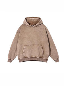 Sudadera con Capucha Oversize de Invierno 2026 de Marca, Alta Calidad, 100% Algodón, Lavado Ácido, Bordado 3D, Efecto Desgastado por el Sol - Product Image 3