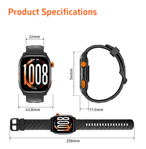Montre connectée unisexe Starmax 2025 avec assistant vocal IA pour répondre aux appels, écran TFT HD carré, gel de silice, SDK, étanche IP68, magnétique - Product Image 4